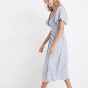 Madewell Lucie Smocked Midi Dress